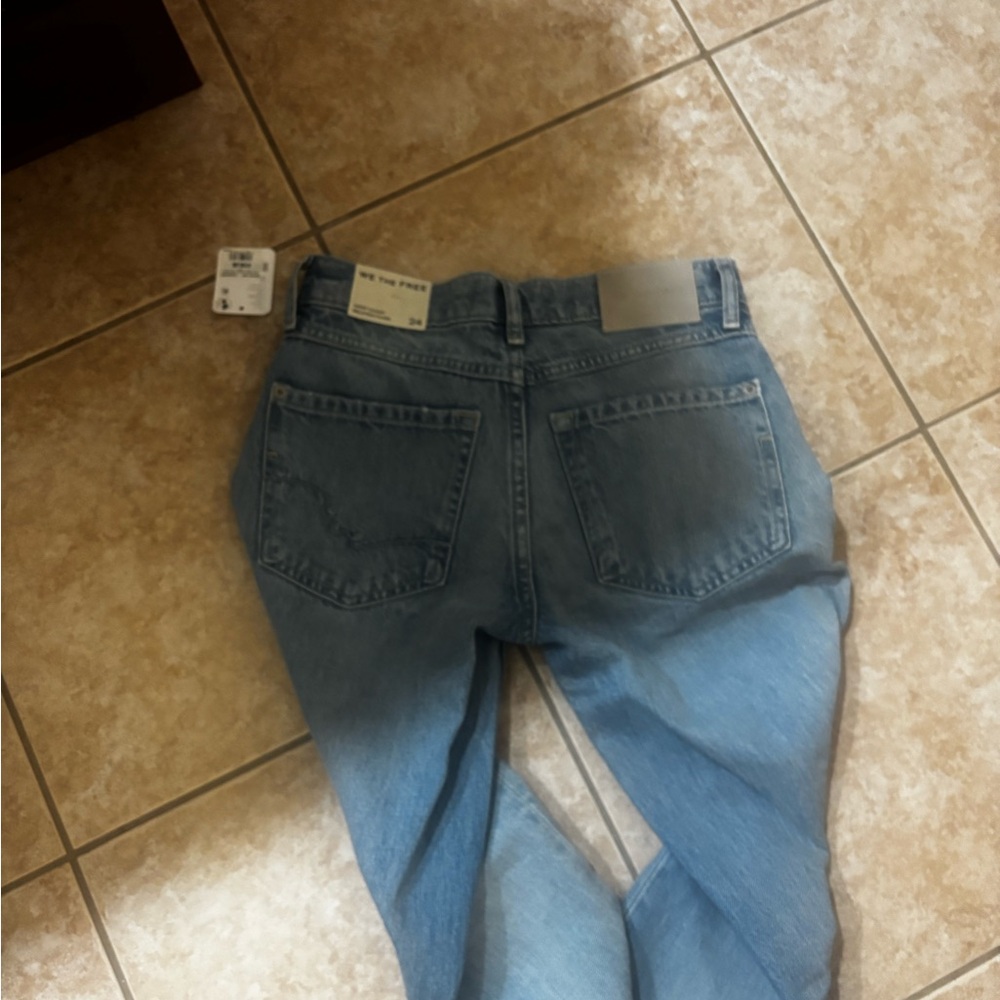 Free People Light Blue Flare & Wide Leg Jeans